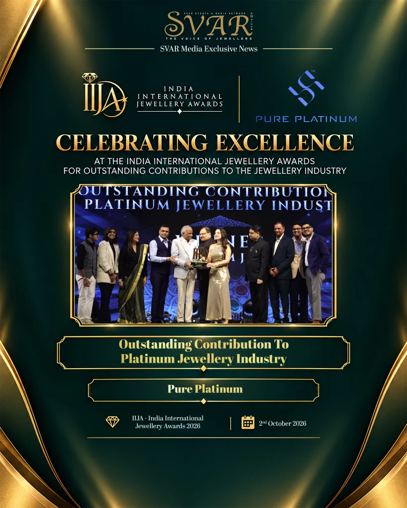 Pure Platinum Honoured for Outstanding Contribution to Platinum Jewellery Industry at IIJA 2026