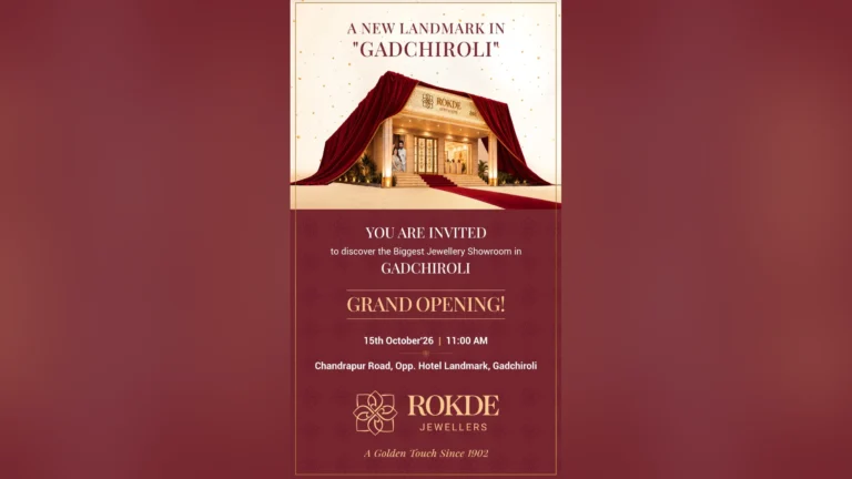 Rokde Jewellers to Open Gadchiroli’s Biggest Jewellery Showroom on 15 October 2026