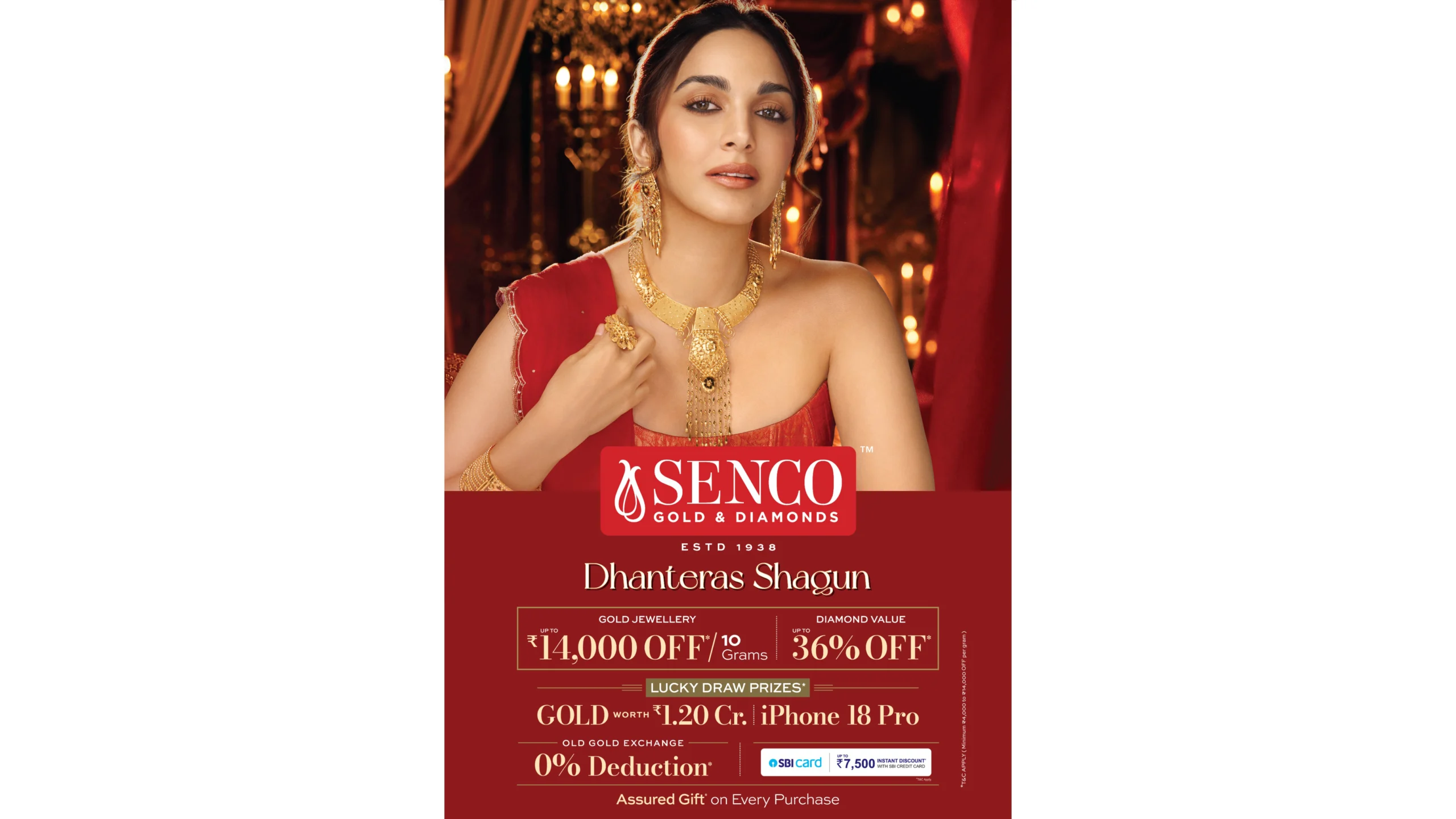 Senco Gold and Diamonds Dhanteras Shagun 2026: Gold Discounts, Diamond Offers and Lucky Draw