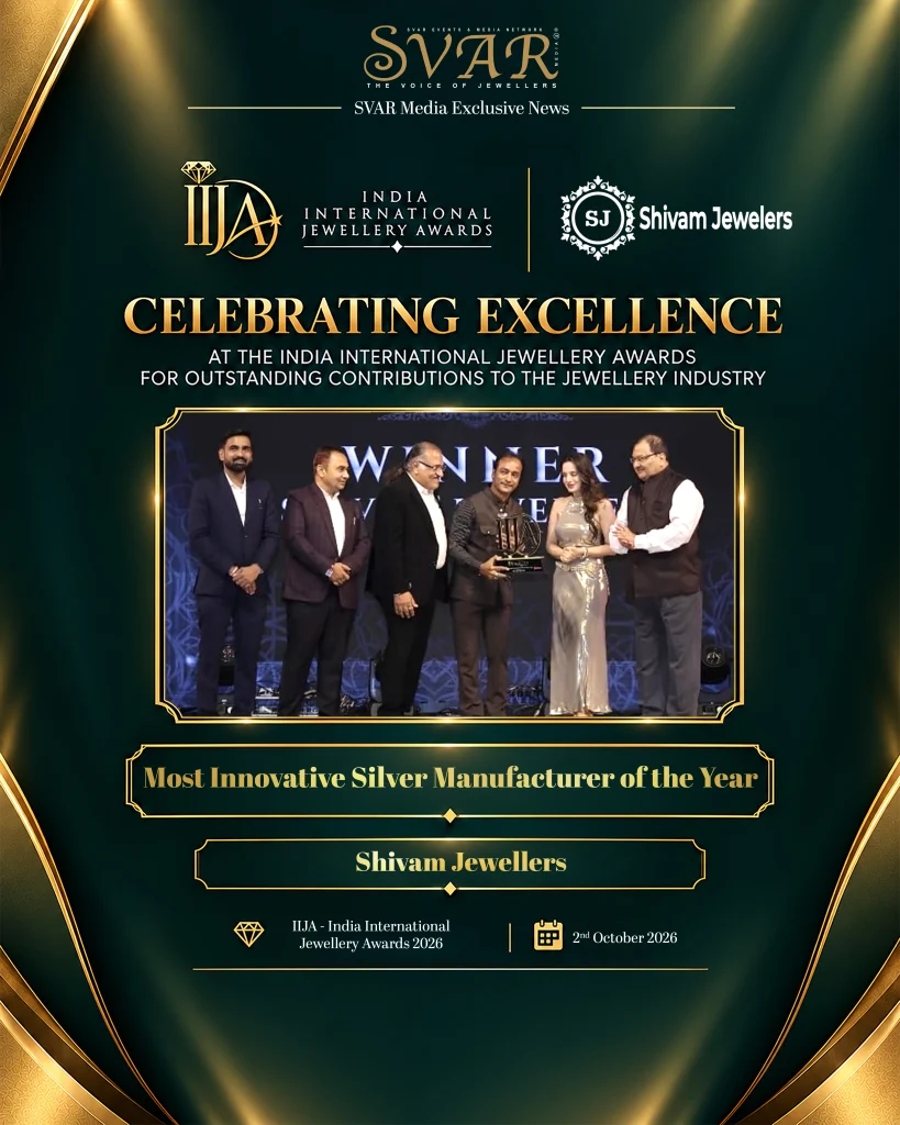 Shivam Jewellers Wins Most Innovative Silver Manufacturer of the Year at IIJA 2026