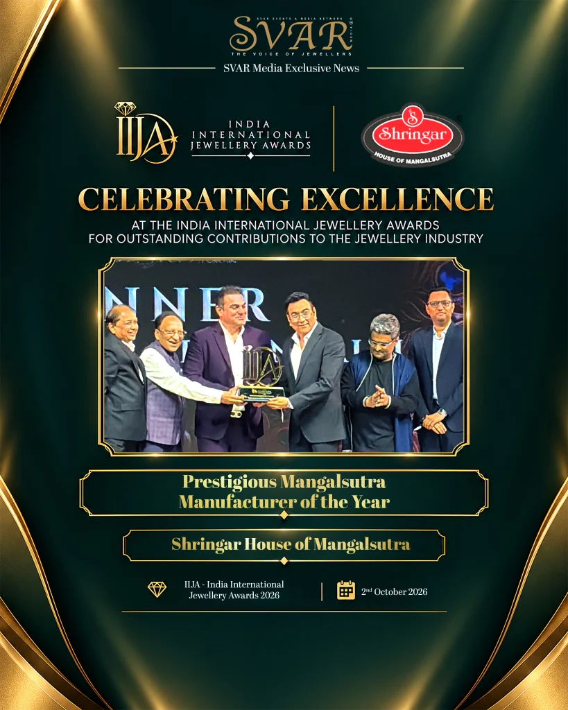 Shringar House of Mangalsutra Wins Prestigious Mangalsutra Manufacturer of the Year Award at IIJA 2026