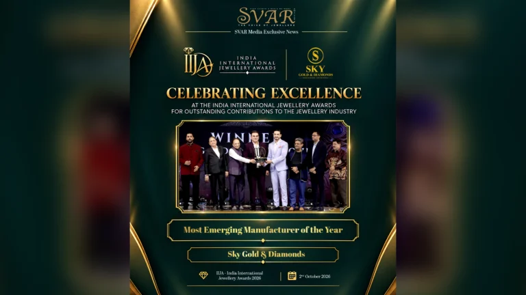 Sky Gold and Diamonds Wins Most Emerging Manufacturer of the Year at IIJA 2026 Sky Gold and Diamonds Wins Most Emerging Manufacturer of the Year at IIJA 2026