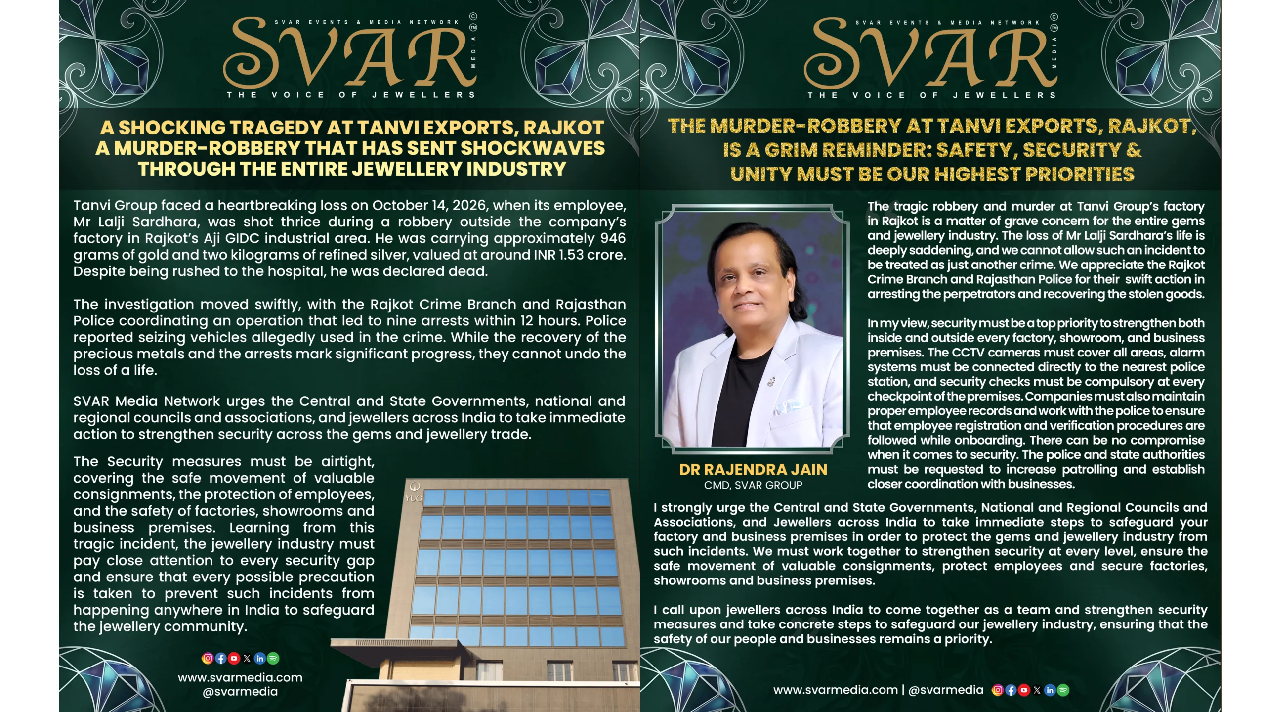 Tanvi Exports Rajkot Murder-Robbery